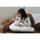 Breastfeeding Cushion Tineo Λευκό/Ροζ (Δωρεάν Μεταφορικά)