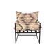 Κάθισμα DKD Home Decor 70 x 75 x 85 cm Μαύρο Μέταλλο Πολύχρωμο Κάθισμα DKD Home Decor 70 x 75 x 85 cm Μαύρο Μέταλλο Πολύχρωμο