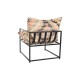 Κάθισμα DKD Home Decor 70 x 75 x 85 cm Μαύρο Μέταλλο Πολύχρωμο Κάθισμα DKD Home Decor 70 x 75 x 85 cm Μαύρο Μέταλλο Πολύχρωμο