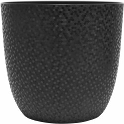 Βάζο Λουλουδιών EDA Opal Chape Μαύρο Ø 29,5 cm (Δωρεάν Μεταφορικά)