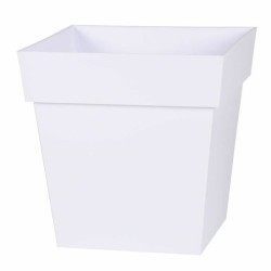 Βάζο Λουλουδιών EDA   Λευκό πολυπροπυλένιο 32 x 32 x 32 cm (Δωρεάν Μεταφορικά)