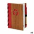 Τετράδιο Σπιράλ με Στυλό Pincello AR1810137 1 x 16 x 12 cm Bamboo (12 Μονάδες)