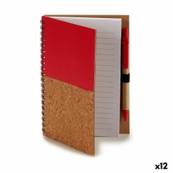 Τετράδιο Σπιράλ με Στυλό Pincello 1711112 12,5 x 18 cm Ξύλο (12 Μονάδες)