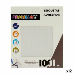 Κολλητικές ετικέτες Pincello 1711073 Λευκό Ø 10 mm (12 Μονάδες)