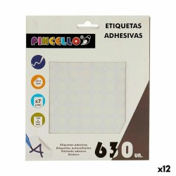 Κολλητικές ετικέτες Pincello 1711074 Λευκό Ø 13 mm (12 Μονάδες)