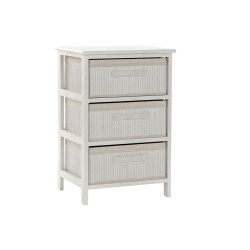 Σιφονιέρα DKD Home Decor Λευκό Bamboo Ξυλο παουλόβνια 42 x 32 x 63 cm