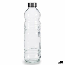 Γυάλινο Mπουκάλι Διαφανές Ασημί Γυαλί 1,1 L 8 x 31 x 8 cm (x18)