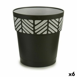 Αυτοποτιστικη Γλάστρα Stefanplast Orfeo Ανθρακί Πλαστική ύλη 25 x 25 x 25 cm (x6)