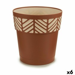Αυτοποτιστικη Γλάστρα Stefanplast Orfeo τερακότα Πλαστική ύλη 25 x 25 x 25 cm (x6)