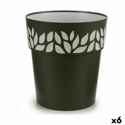 Αυτοποτιστικη Γλάστρα Stefanplast Cloe Ανθρακί Πλαστική ύλη 29 x 29 x 29 cm (x6)