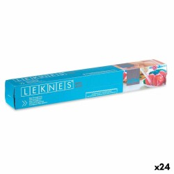 Ταινία Περιτύλιξης Tροφίμων Leknes 190939000499 Διαφανές πολυαιθυλένιο 8 mm 60 m (24 Μονάδες)