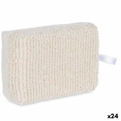 Σφουγγάρι Σώματος Berilo B7081-7 Λευκό Μπεζ 14 x 5 x 9 cm (24 Μονάδες)
