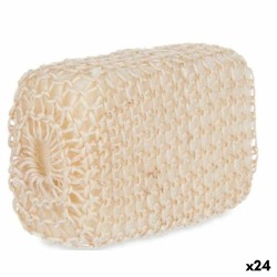 Σφουγγάρι Σώματος Berilo B7083-7 Λευκό Μπεζ 9 x 14 x 6 cm (24 Μονάδες)