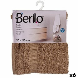 Πετσέτα μπάνιου Berilo 89661 Camel 80 % βαμβάκι 20 % πολυεστέρας 50 x 90 cm (x6)