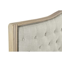 Κεφαλάρι κρεβατιού DKD Home Decor Μπεζ ξύλο καουτσούκ 160 x 10 x 133 cm
