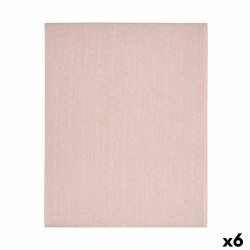 Τραπεζομάντηλο Kinvara ESTRELLA-R Ροζ Καμβά 140 x 180 cm Ανθεκτικό στους λεκέδες Αστέρι (x6)
