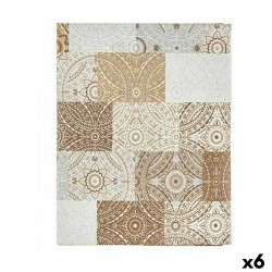 Τραπεζομάντηλο Kinvara AZULEJO-B Μπεζ Καμβά 140 x 180 cm Ανθεκτικό στους λεκέδες Πλακάκι (x6)