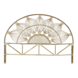 Κεφαλάρι κρεβατιού DKD Home Decor Καφέ Φυσικό 180 x 4 x 90 cm