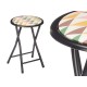 Αναδιπλούμενο Σκαμνί Geometric Μαύρο PVC Μέταλλο 30 x 30 x 45 cm (x10) Αναδιπλούμενο Σκαμνί Geometric Μαύρο PVC Μέταλλο 30 x 30 x 45 cm (x10)