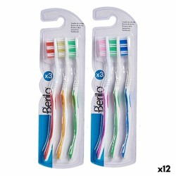Οδοντόβουρτσα Berilo 29100288 Κίτρινο Μπλε Κόκκινο Πράσινο (12 Μονάδες)