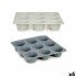 Καλούπια για Muffins Kinvara HH421 Ανοιχτό Γκρι Σκούρο γκρίζο 22 x 3 x 22 cm Μάφιν (x6)