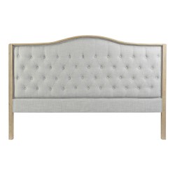 Κεφαλάρι κρεβατιού DKD Home Decor Γκρι ξύλο καουτσούκ 160 x 10 x 120 cm