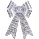 Γραβάτα Krist+ HJ1-12006 Ασημί 16 x 24 x 4 cm Χριστουγεννιάτικο Στολίδι (12 Μονάδες)