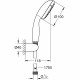 1 κεφαλή ντους και σωλήνα ροής Grohe 26198000 1 Θέση (Δωρεάν Μεταφορικά) 1 κεφαλή ντους και σωλήνα ροής Grohe 26198000 1 Θέση (Δωρεάν Μεταφορικά)