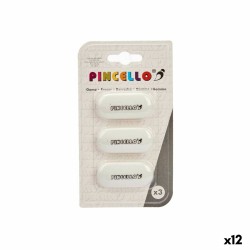 Σετ Γόμες Pincello 484 Λευκό (12 Μονάδες)
