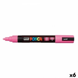 Μαρκαδόρος POSCA PC-5M Ροζ (x6)