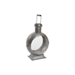 Lanterne DKD Home Decor Παλαιωμένο φινίρισμα Ασημί Μέταλλο Κρυστάλλινο Vintage 37 x 22 x 55 cm