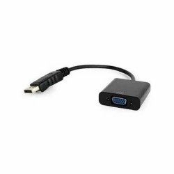 Αντάπτορας DisplayPort σε VGA GEMBIRD A-DPM-VGAF-02 Μαύρο 15 cm