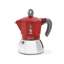 Kαφετιέρα Bialetti Moka Ιταλικη καφετιερα Μαύρο Κόκκινο Ανοξείδωτο ατσάλι Αλουμίνιο 90 ml 100 ml 2 Kopper 1 Τεμάχια