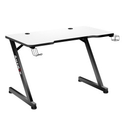 Γραφείο Huzaro Hero 2.5 Λευκό Μαύρο Αλουμίνιο 120 x 60 cm