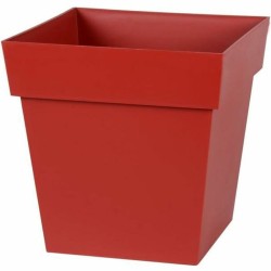 Βάζο Λουλουδιών EDA Κόκκινο Τετράγωνο 32 x 32 x 32 cm (Δωρεάν Μεταφορικά)