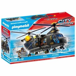 Σετ παιχνιδιών Playmobil Police Plane City Action Πλαστική ύλη (Δωρεάν Μεταφορικά)