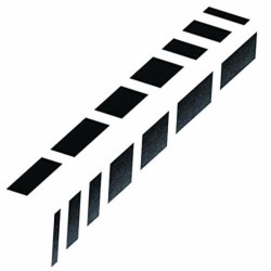 Αυτοκόλλητο Αυτοκινήτου Foliatec 33923 Μαύρο x2