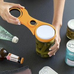 Ανοιχτήρι Πολλαπλών Χρήσεων 5 σε 1 InnovaGoods Πορτοκαλί πολυπροπυλένιο (Ανακαινισμenα A)
