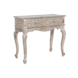 Έπιπλο για το Χωλ με 2 Συρτάρια DKD Home Decor Λευκό Καφέ 91 x 42 x 81 cm
