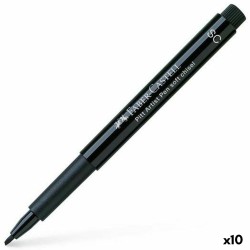 Μαρκαδόροι Faber-Castell Pitt Artist Pen SC 199 Καλλιγραφία Μαύρο (x10)