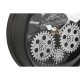 Bordklokke Home ESPRIT Μαύρο Ασημί Μέταλλο Κρυστάλλινο 16,5 x 11 x 21 cm Bordklokke Home ESPRIT Μαύρο Ασημί Μέταλλο Κρυστάλλινο 16,5 x 11 x 21 cm