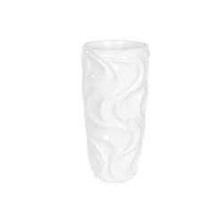 Γλάστρα Home ESPRIT Λευκό Fiberglass Κύματα 35 x 35 x 71 cm