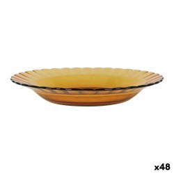 Βαθύ Πιάτο Duralex Picardie Κρυστάλλινο Κεχριμπάρι Ø 23 cm (48 Μονάδες)