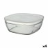 Τετράγωνο Τάπερ με Καπάκι Duralex FreshBox 3 L 23 x 23 x 9 cm (4 Μονάδες)