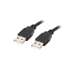 Καλώδιο USB Lanberg CA-USBA-20CU-0010-BK Μαύρο 1 m (1 μονάδα)