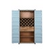 Μπουκαλοθήκη Home ESPRIT Τυρκουάζ Μέταλλο Ξύλο MDF 76,5 x 39,5 x 157,5 cm Μπουκαλοθήκη Home ESPRIT Τυρκουάζ Μέταλλο Ξύλο MDF 76,5 x 39,5 x 157,5 cm