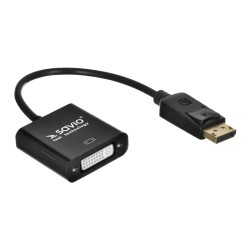 DisplayPort Αντάπτορας σε DVI Savio CL-91 Μαύρο 20 cm