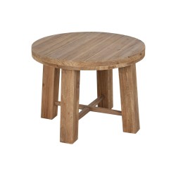 Βοηθητικό Τραπεζάκι Home ESPRIT Καφέ Έλατο Ξύλο MDF 60 x 60 x 45 cm