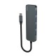 Hub USB-C 4 Θύρες Savio AK-54 Γκρι Hub USB-C 4 Θύρες Savio AK-54 Γκρι