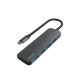 Hub USB-C 4 Θύρες Savio AK-54 Γκρι Hub USB-C 4 Θύρες Savio AK-54 Γκρι